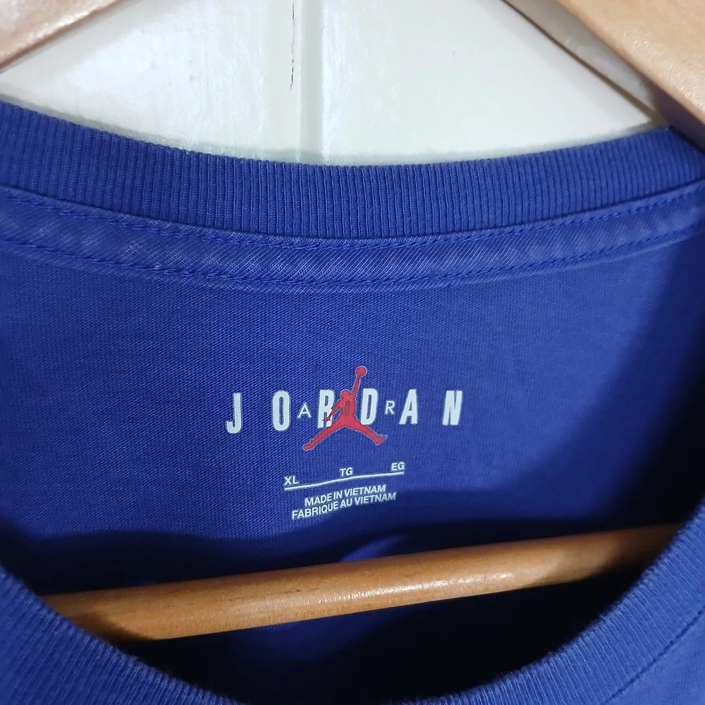 Jordan Flight T-Shirt Mens XL Blue Teal Graphic Jumpman DV1429-432‎